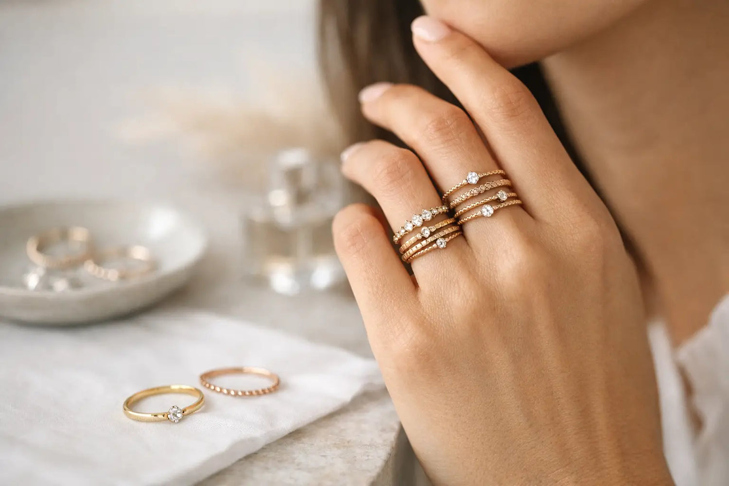 7 Dainty Rings Stack Ideas for Daily Sparkle
