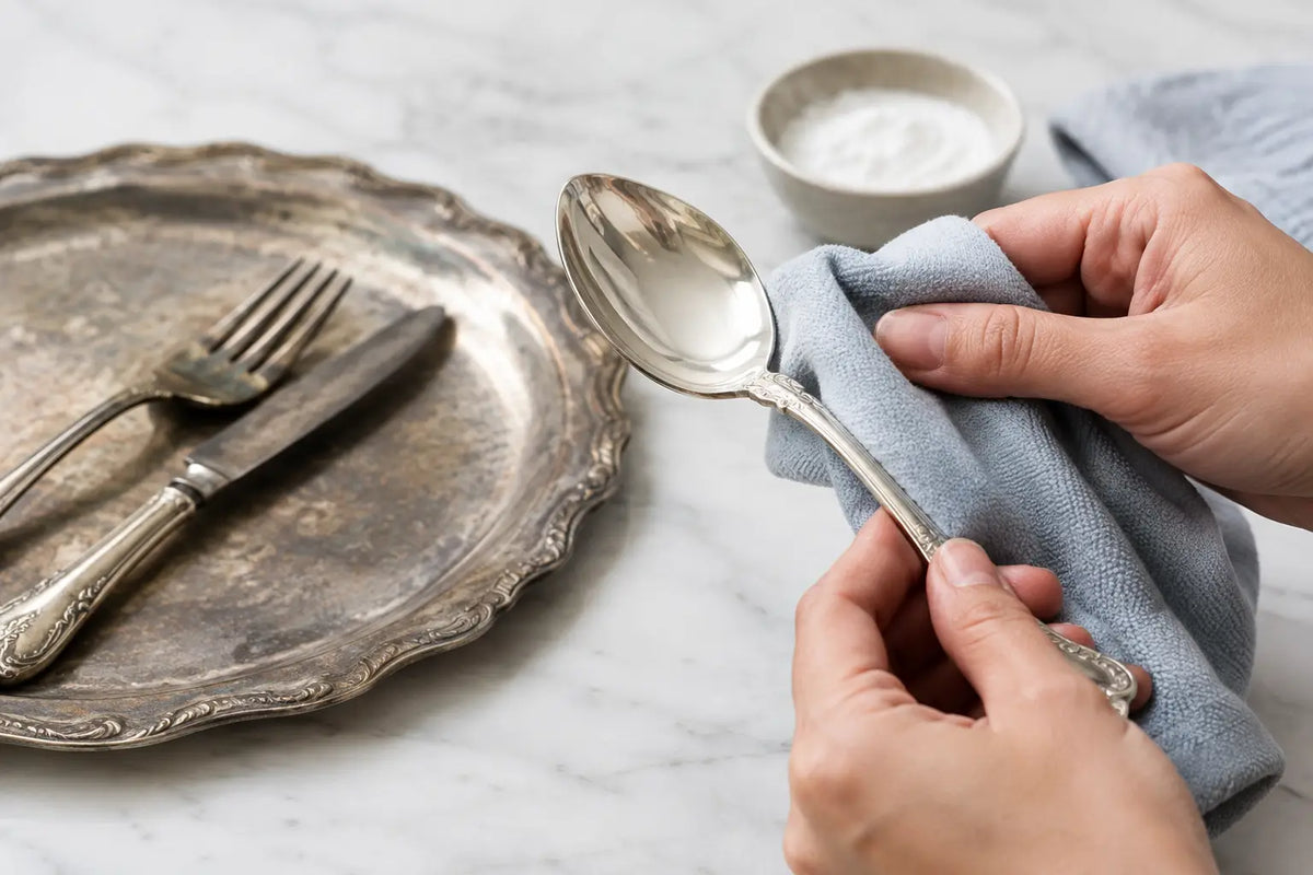 How to Polish Tarnished Silver Without Damage