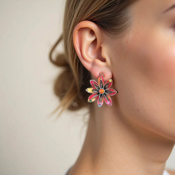 How to style retro floral statement earrings for bold looks - Aruary Studio ｜ Artisanal Jewelry