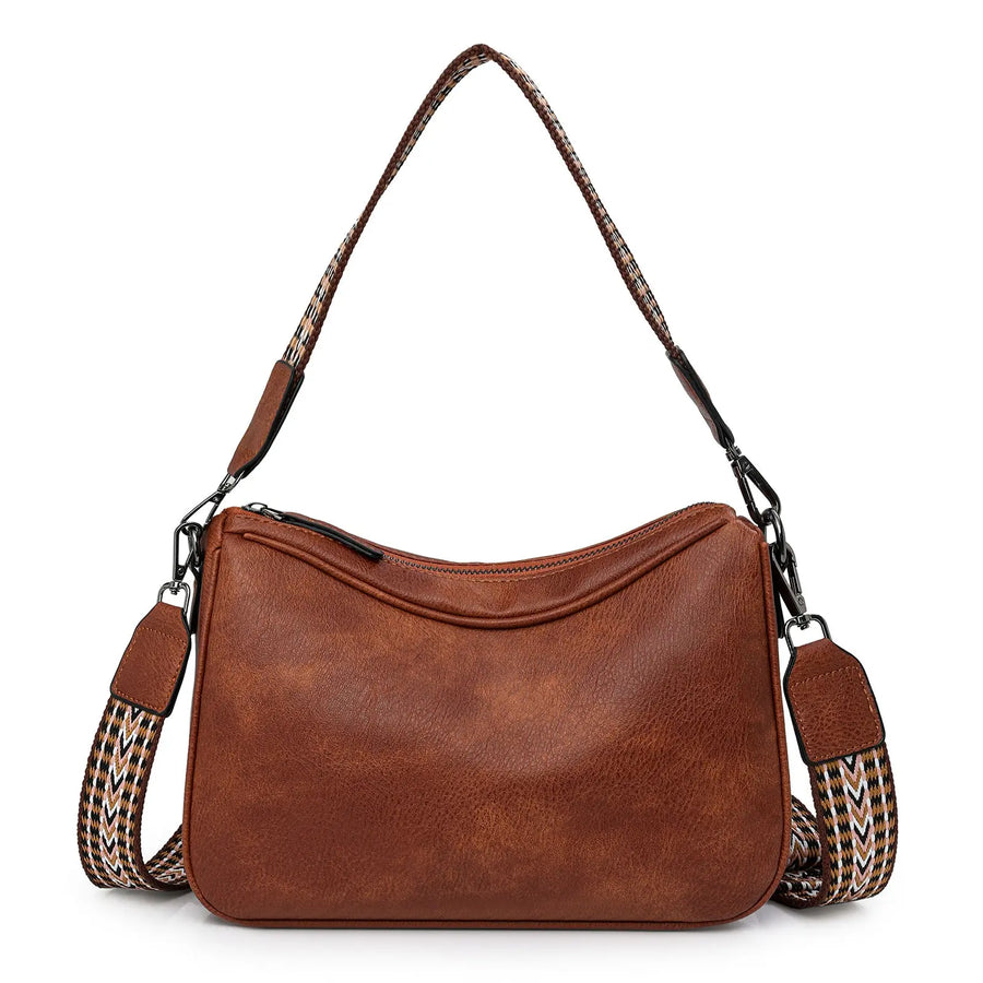 Aruary Studio ｜ Artisanal Jewelry 2025 Minimalist Pillow Shoulder Bag - Wide Strap Crossbody Purse for Women | Solid Color Cylinder Bag