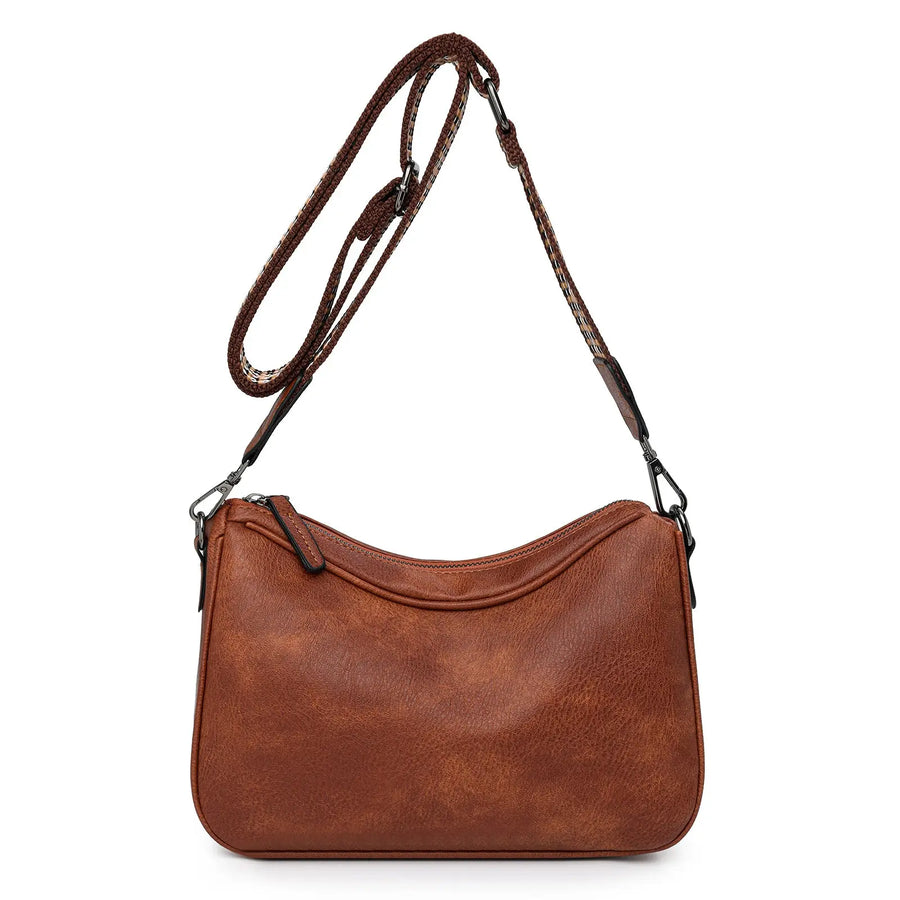 Aruary Studio ｜ Artisanal Jewelry 2025 Minimalist Pillow Shoulder Bag - Wide Strap Crossbody Purse for Women | Solid Color Cylinder Bag