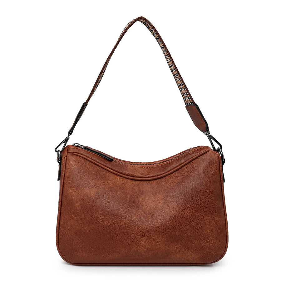 Aruary Studio ｜ Artisanal Jewelry 2025 Minimalist Pillow Shoulder Bag - Wide Strap Crossbody Purse for Women | Solid Color Cylinder Bag