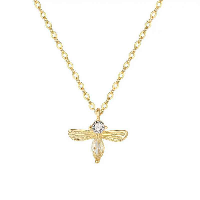 18K Honeybee Emblem Necklace