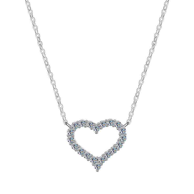 Heart Moissanite Pendant Necklace