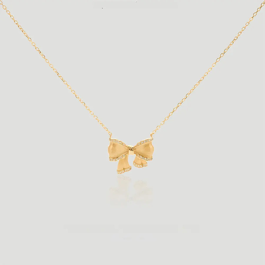 Yuqing Realm ｜ Unleash the charming goddess within you Dual-Tone Radiance Necklace | AG925 Silver & Gold Plated | Cubic Zirconia Pendant - NBIAF811AQ127