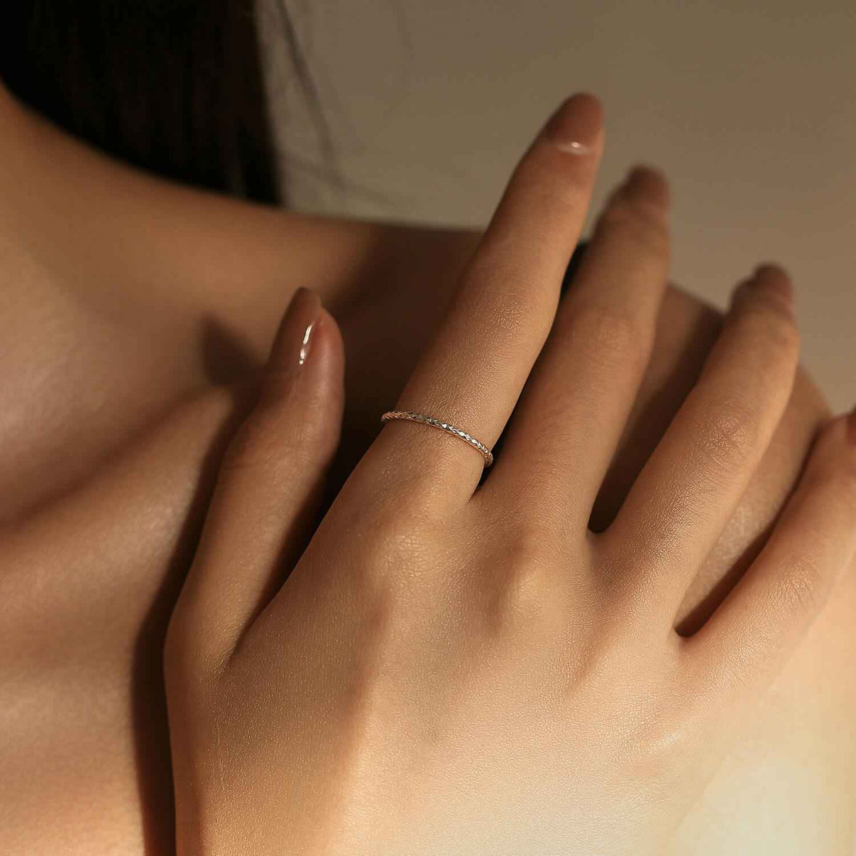 "Aura Twist" Minimalist Rope Eternity Ring