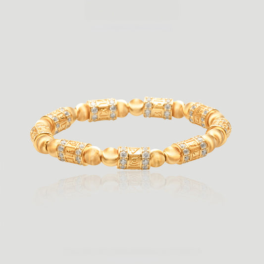 Yuqing Realm ｜ Unleash the charming goddess within you AG925 SILVER GOLD PLATED / CUBIC ZIRCONIA Bracelet BB1026GFA0218