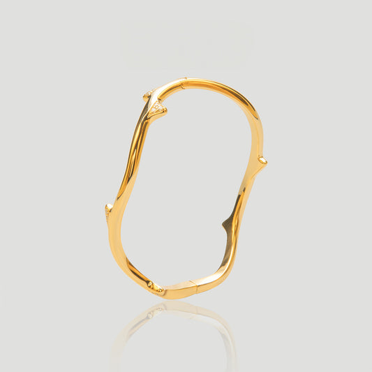 Yuqing Realm ｜ Unleash the charming goddess within you AG925 SILVER GOLD PLATED/ CUBIC ZIRCONIA Bracelet BB11110IF182