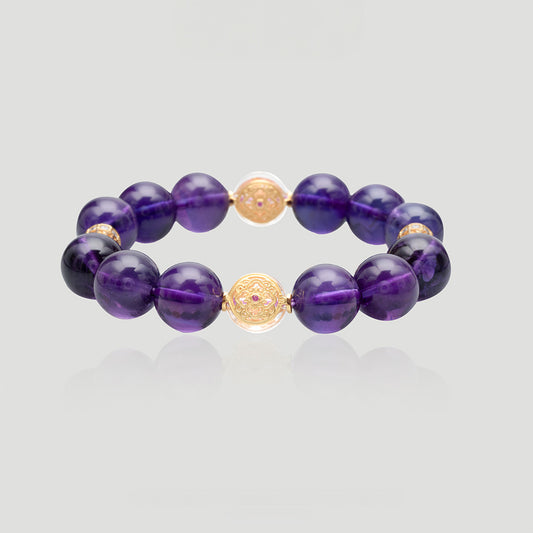 Yuqing Realm ｜ Unleash the charming goddess within you ORIENTAL REPUBLIC OF URUGUAYAMETHYST Bracelet BXNIW361RR228