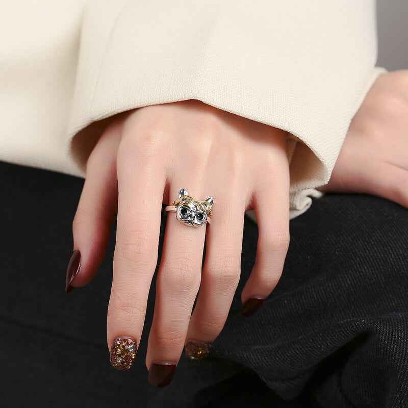 Cool Frenchie Two-Tone French Bulldog Ring - Limited Edition (Only 10 Pieces)