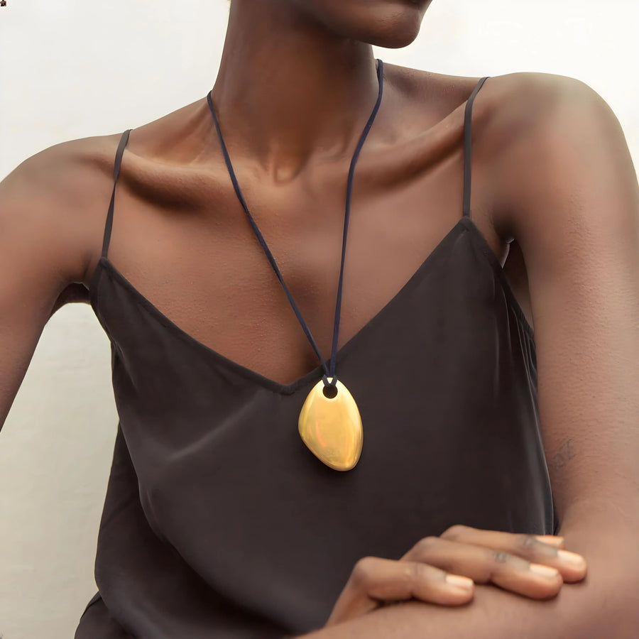 Aruary Studio ｜ Artisanal Jewelry Geometric Asymmetric Titanium Steel Choker Necklace - Modern Minimalist Statement Jewelry