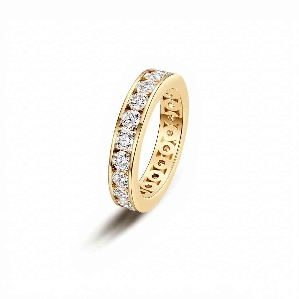Infinite Sparkle Moissanite Eternity Band - Full-Eternity Ring