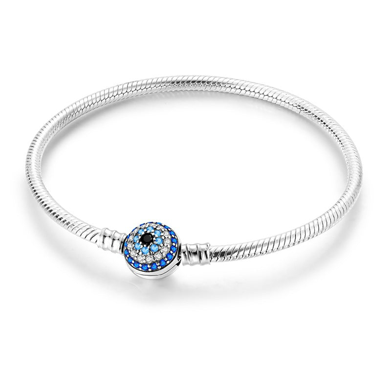 Evil Eye Series Stackable Base Bracelets | Alloy + Zircon - Pandora-Style Personalized Protection Jewelry Aruary Studio ｜ Artisanal Jewelry