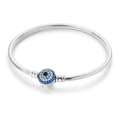 Evil Eye Series Stackable Base Bracelets | Alloy + Zircon - Pandora-Style Personalized Protection Jewelry Aruary Studio ｜ Artisanal Jewelry
