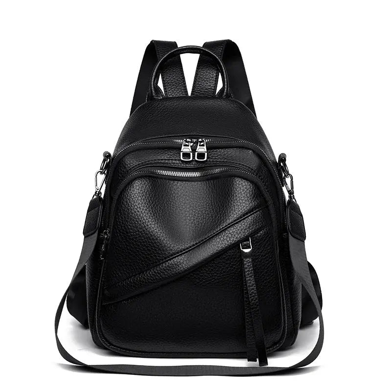 Aruary Studio ｜ Artisanal Jewelry Large Capacity Travel Backpack for Women - Stylish Everyday Carry, Durable Laptop Daypack Black