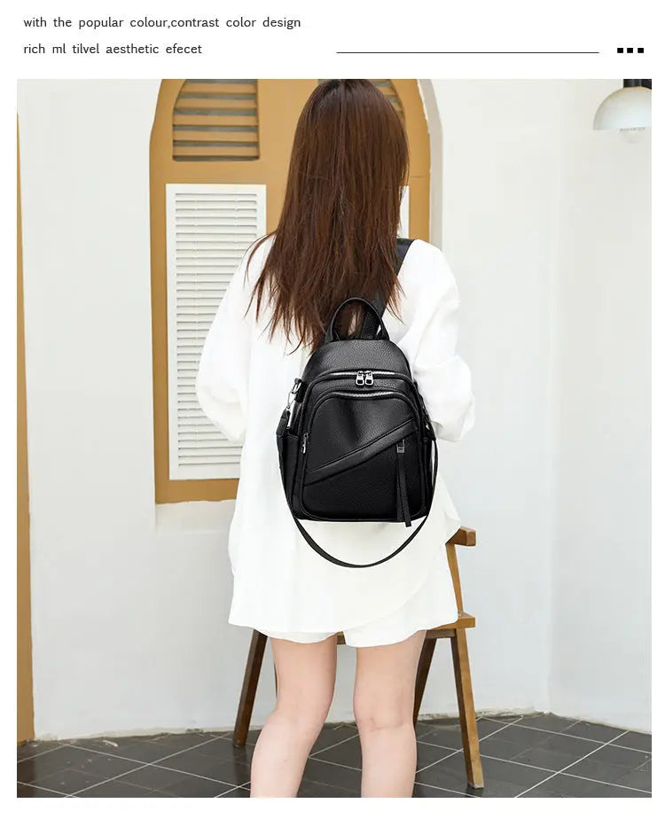 Aruary Studio ｜ Artisanal Jewelry Large Capacity Travel Backpack for Women - Stylish Everyday Carry, Durable Laptop Daypack