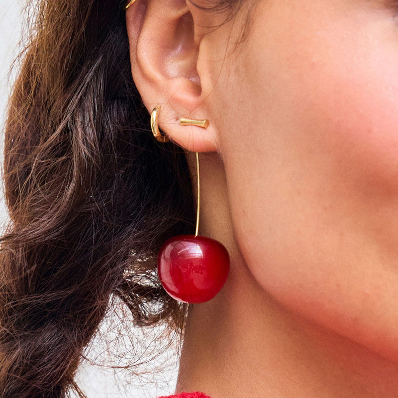 Aruary Studio ｜ Artisanal Jewelry Luxury niche-designed cherry earrings