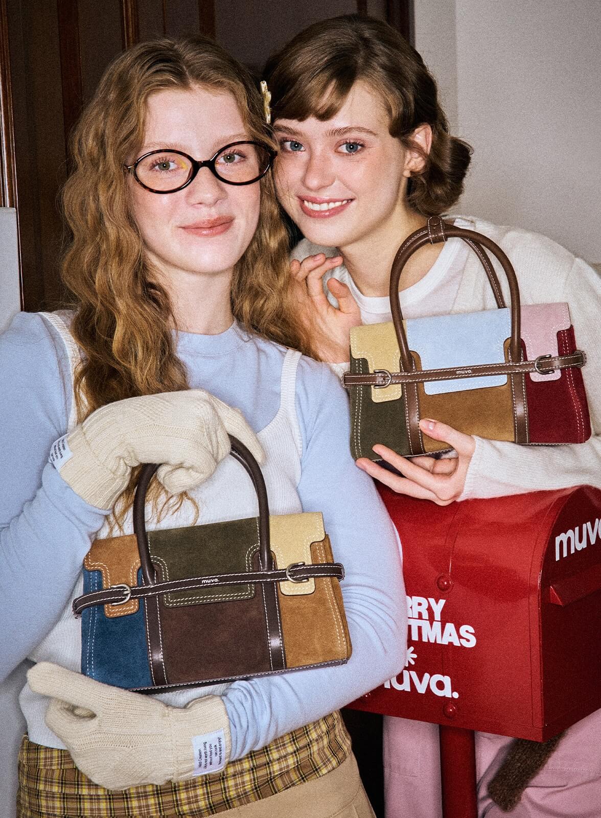 The "Aura" Suede Patchwork Satchel — Spring Edition