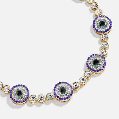 18K Gold Plated Evil Eye Bracelet with High Quality Colorful Zircon Aruary Studio ｜ Artisanal Jewelry