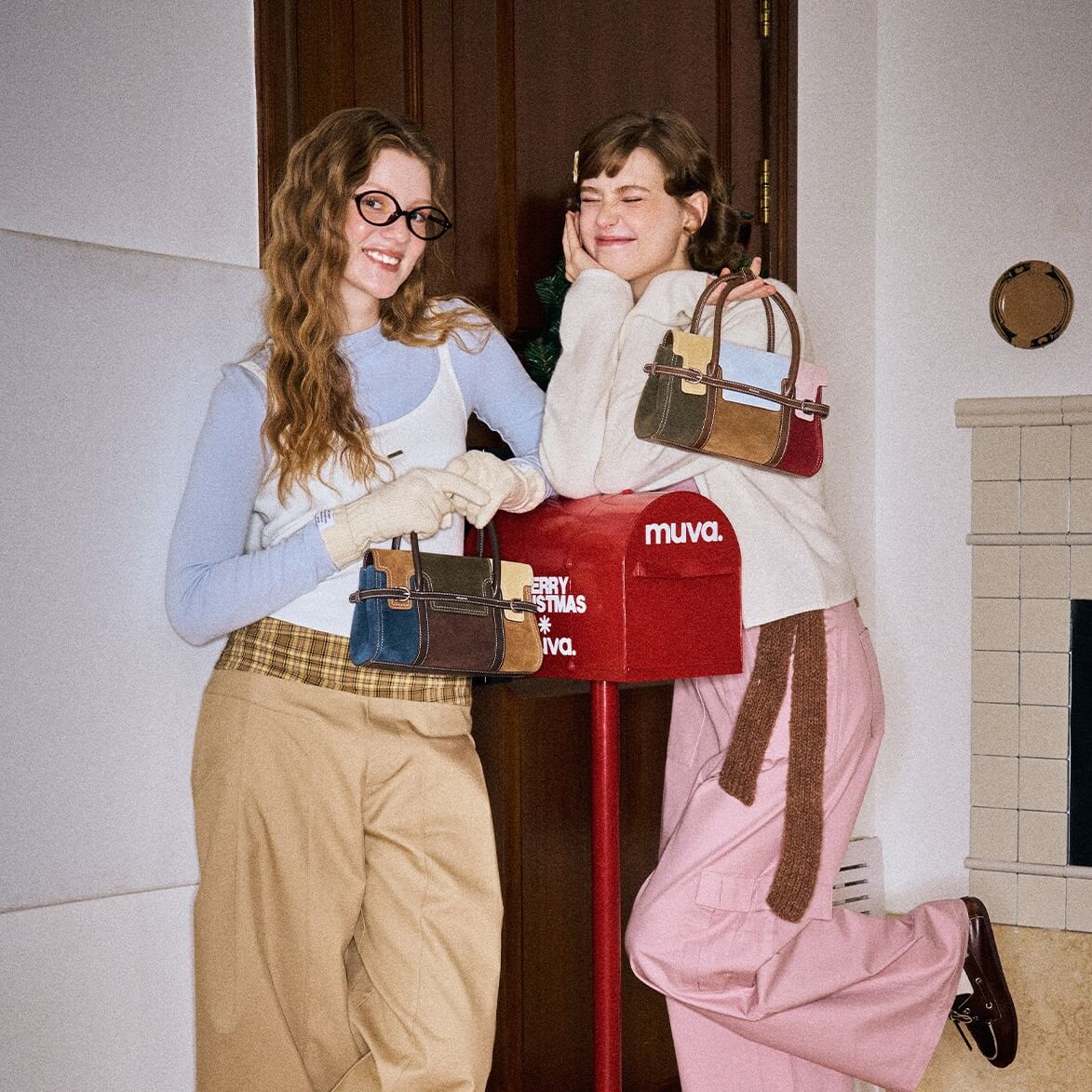 The "Aura" Suede Patchwork Satchel — Spring Edition