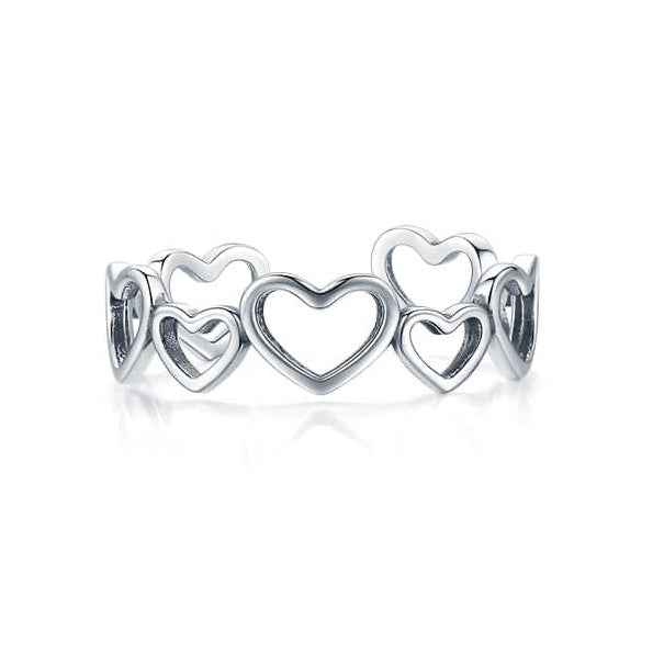 Amore Open-Heart Silhouette Ring - Elegance Meets Love
