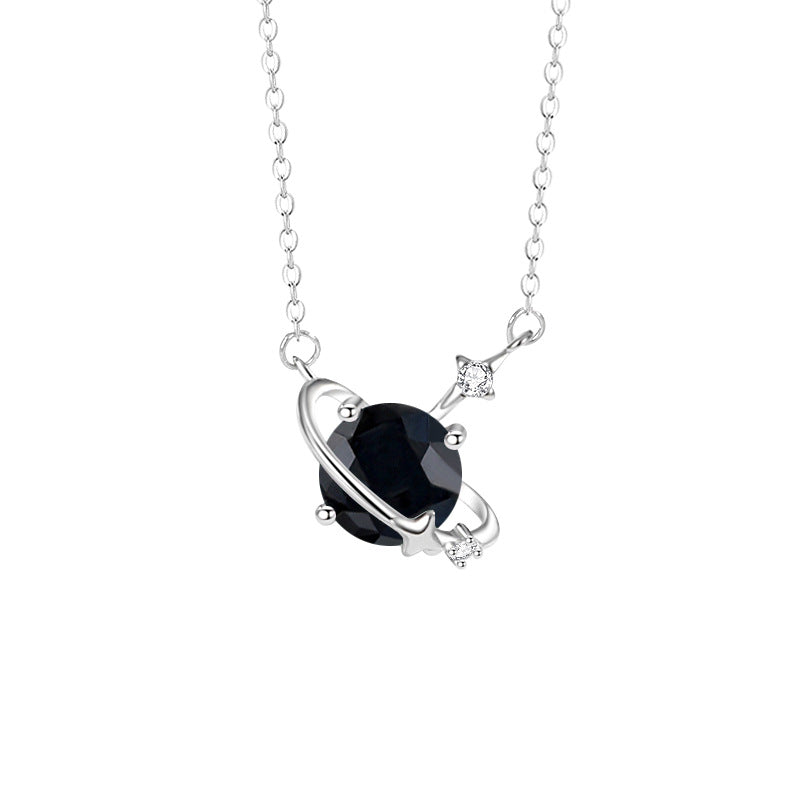 Zodiac Birthstone Clavicle Necklace | 925 Sterling Silver with 5A Zircon - Personalized Celestial Charm Aruary Studio ｜ Artisanal Jewelry
