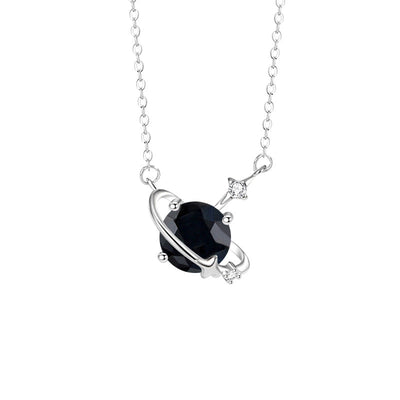 Zodiac Birthstone Clavicle Necklace | 925 Sterling Silver with 5A Zircon - Personalized Celestial Charm Aruary Studio ｜ Artisanal Jewelry