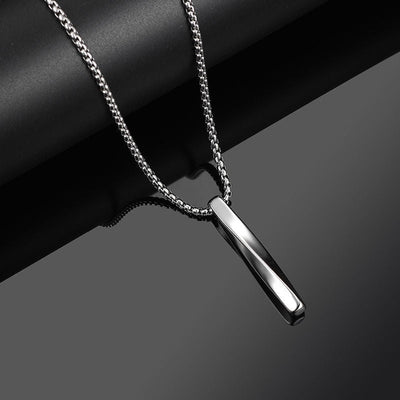 Rectangular Spiral Cube Pendant Necklace | Alloy - Hip Hop Streetwear Statement for Men Aruary Studio ｜ Artisanal Jewelry