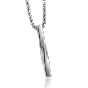 Rectangular Spiral Cube Pendant Necklace | Alloy - Hip Hop Streetwear Statement for Men Aruary Studio ｜ Artisanal Jewelry