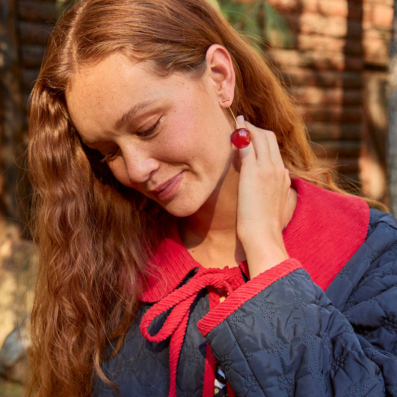Aruary Studio ｜ Artisanal Jewelry Luxury niche-designed cherry earrings