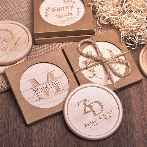 Custom Engraved Wooden Coaster