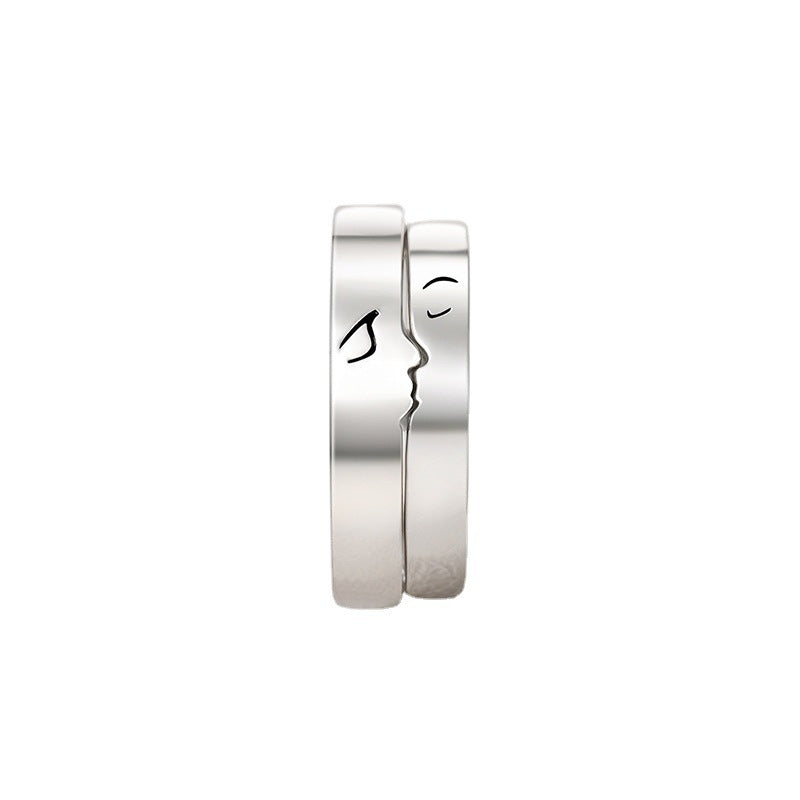 "Love Sealed with a Kiss" Couple Rings Aruary Studio ｜ Artisanal Jewelry