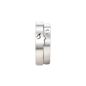 "Love Sealed with a Kiss" Couple Rings Aruary Studio ｜ Artisanal Jewelry