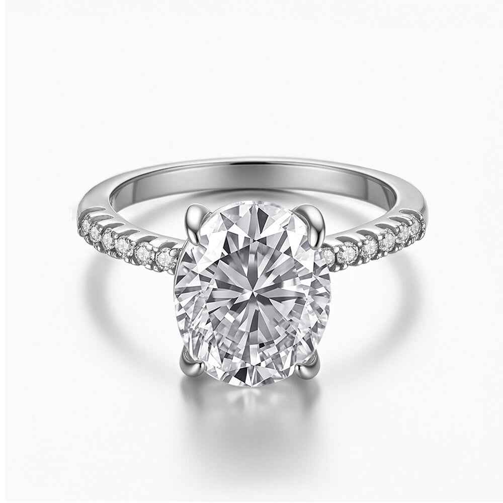 Aruary jewelry size guide 2mm pave band 5ct oval moissanite ring dimensions