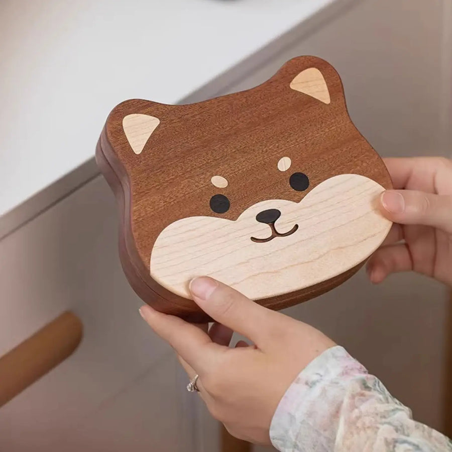 Aruary Studio ｜ Artisanal Jewelry Shiba Inu Ebony Jewelry Box