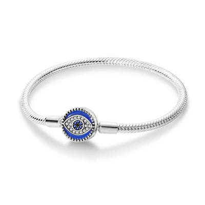 Evil Eye Series Stackable Base Bracelets | Alloy + Zircon - Pandora-Style Personalized Protection Jewelry Aruary Studio ｜ Artisanal Jewelry
