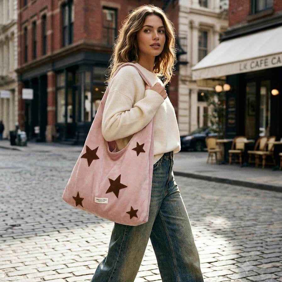 "The Rêve" Retro Starburst Slouchy Tote