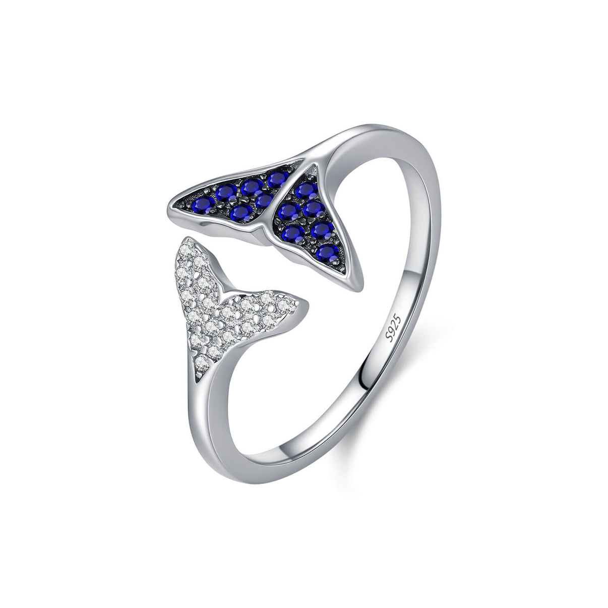 "Twin Tail" Asymmetric Whale Tail Ring - Aruary Studio ｜ Artisanal Jewelry