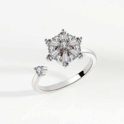 Anxiety Relief Spinner Ring | Alloy Electroplated + Zircon - Fashionable Stress Relief with Playful Designs - Aruary Studio ｜ Artisanal Jewelry