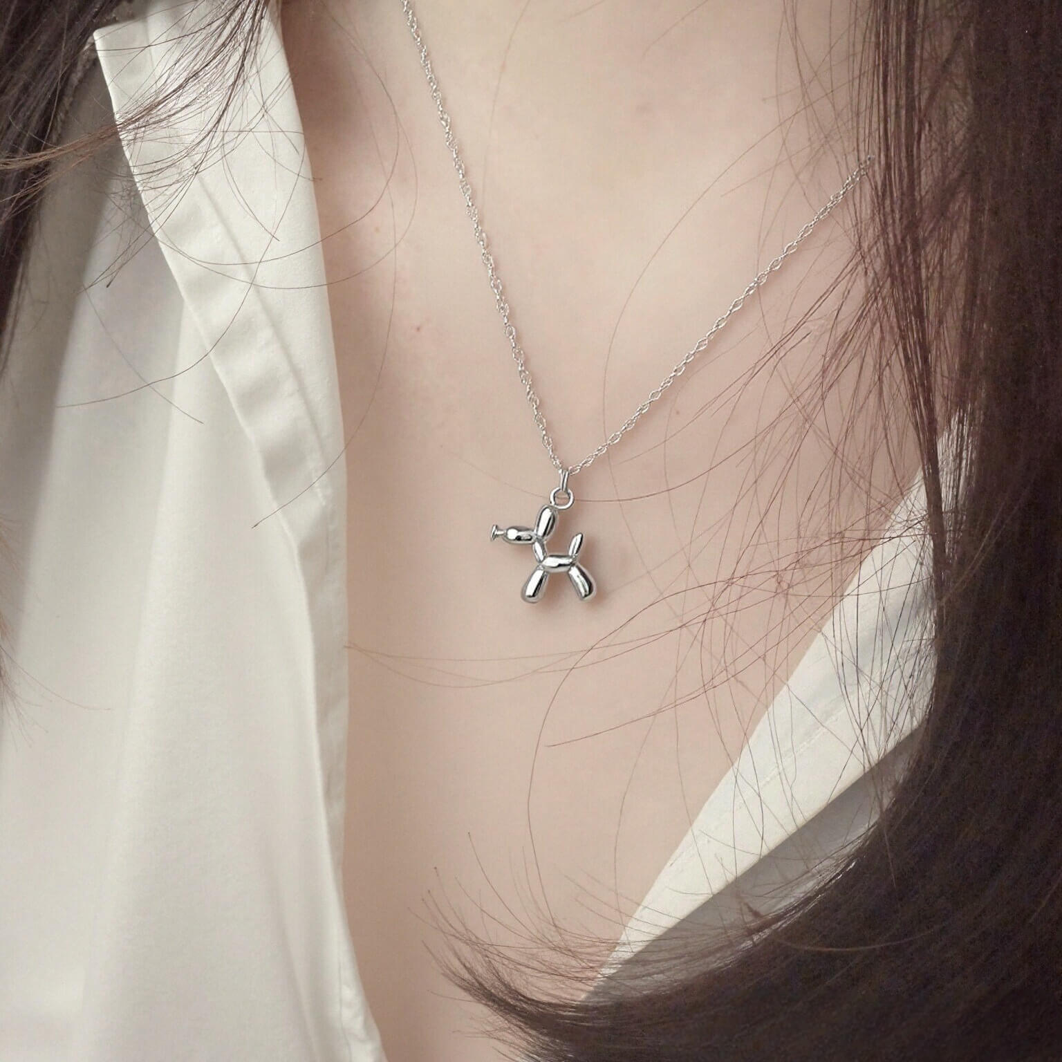 Balloon Dog Pendant Necklace - Aruary Studio ｜ Artisanal Jewelry