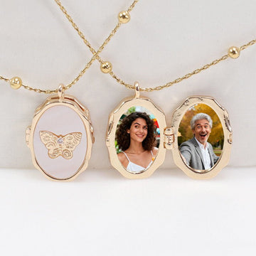 Butterfly Locket Photo Album Necklace - Aruary Studio ｜ Artisanal Jewelry