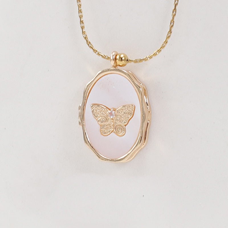 Butterfly Locket Photo Album Necklace - Aruary Studio ｜ Artisanal Jewelry