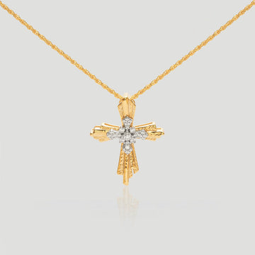 Color - Separation Sparkle Necklace | AG925 Silver & Dual - Tone Plating | Cubic Zirconia Statement - Aruary Studio ｜ Artisanal Jewelry