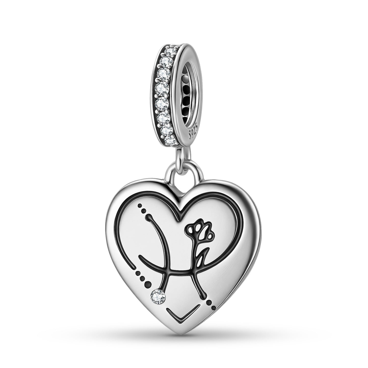 Combination Bracelet with Beads：heart - shaped Twelve Zodiac Signs pendant（S925） - Aruary Studio ｜ Artisanal Jewelry