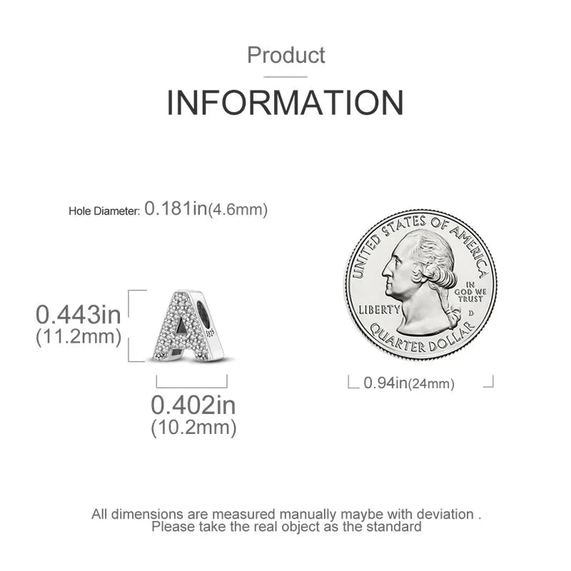 Combination Bracelet with Beads：zircon - encrusted letters - Aruary Studio ｜ Artisanal Jewelry