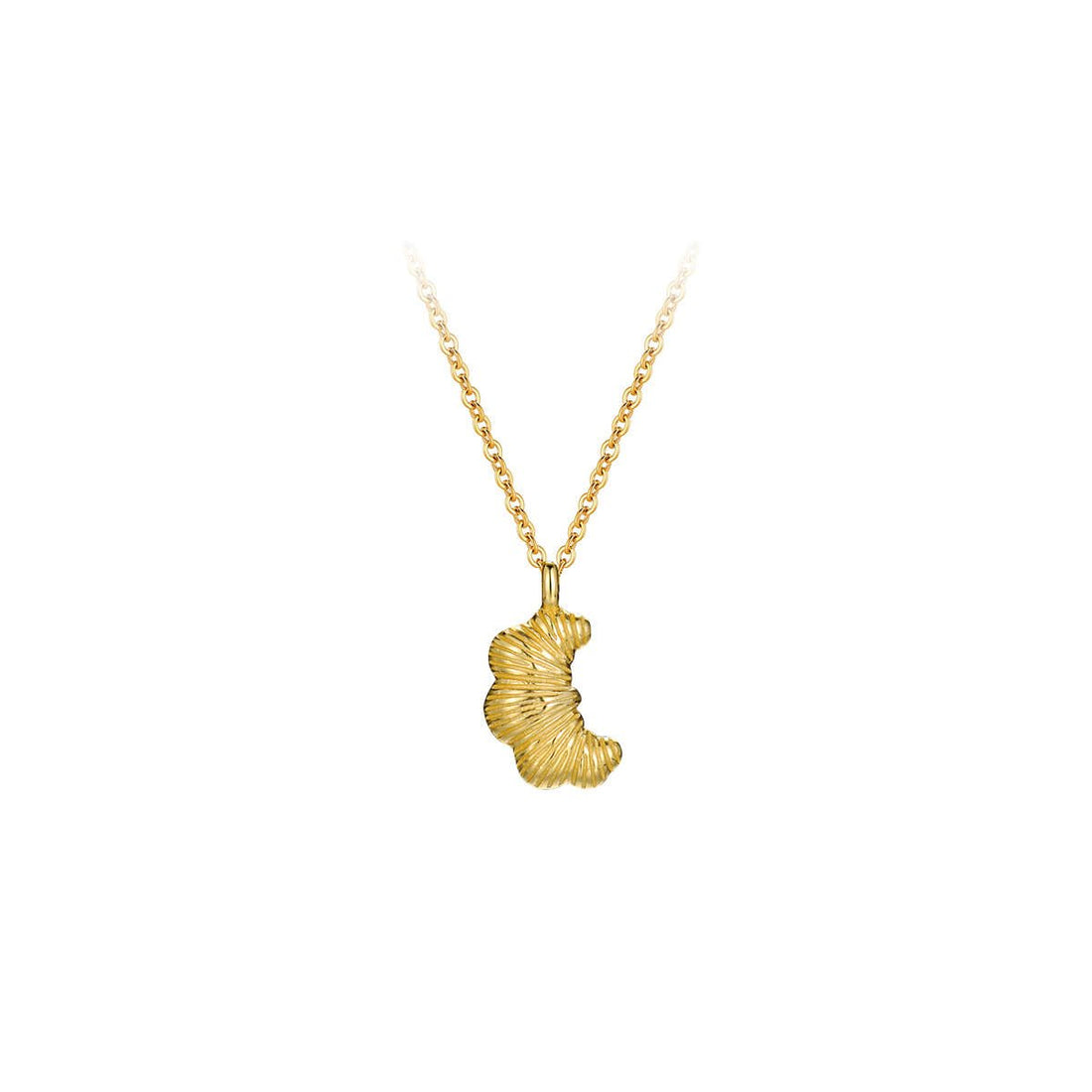 Croissant Bread Pendant Necklace - Aruary Studio ｜ Artisanal Jewelry