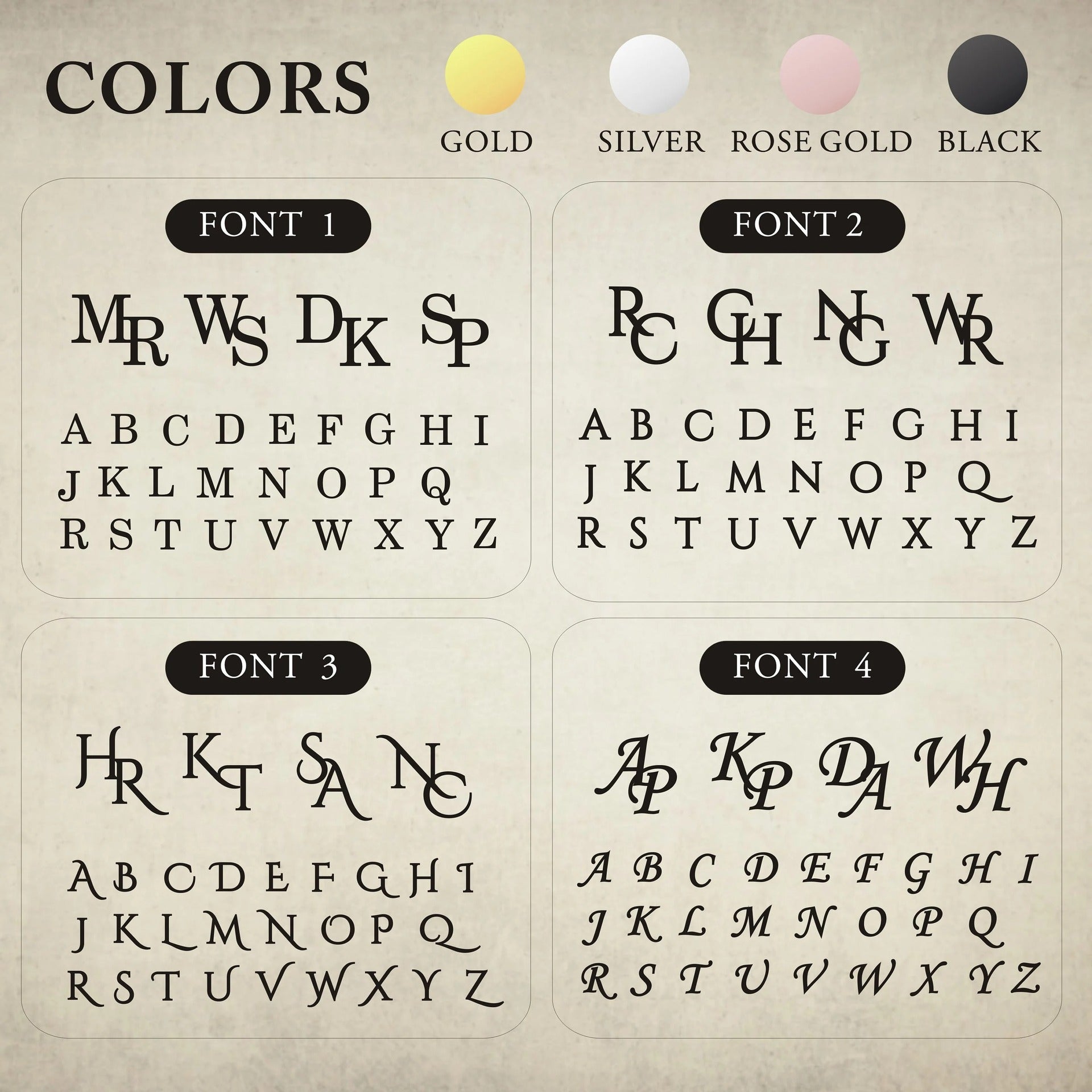 Custom Monogram Cufflinks | 18K Gold - Plated Titanium Steel - Aruary Studio ｜ Artisanal Jewelry