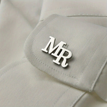 Custom Monogram Cufflinks | 18K Gold - Plated Titanium Steel - Aruary Studio ｜ Artisanal Jewelry