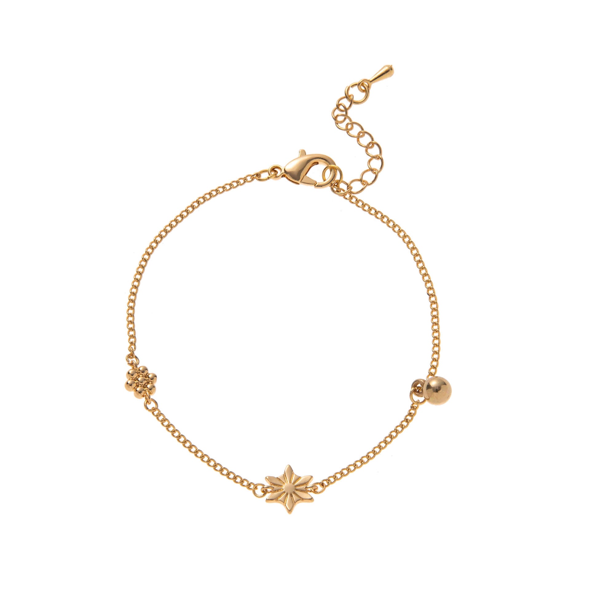 Dainty Heart Zircon Gold - Plated Bracelet | 5A Zircon + Gold - Plated - Aruary Studio ｜ Artisanal Jewelry