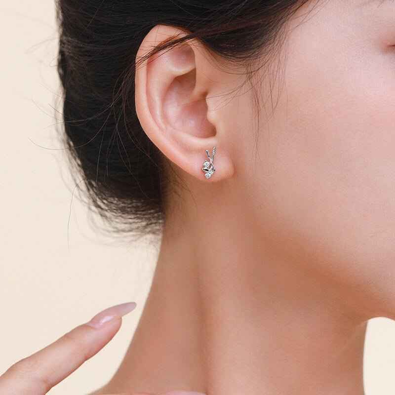 Hockey Stick Earrings - Stylish and Fun Stud Earrings for Hockey Fans